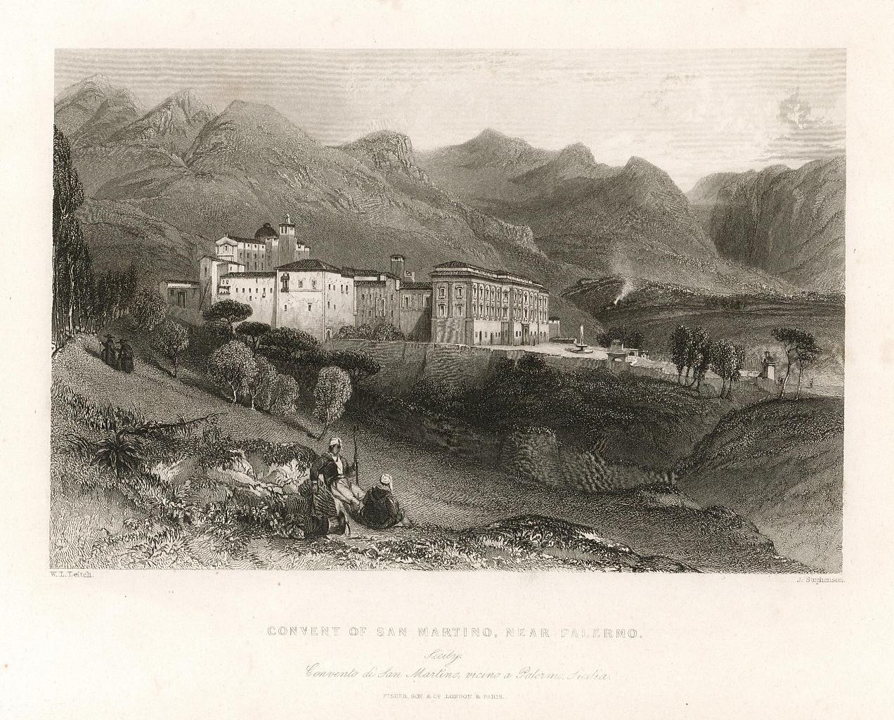 Convent of San Martino, near Palermo. / Sicily