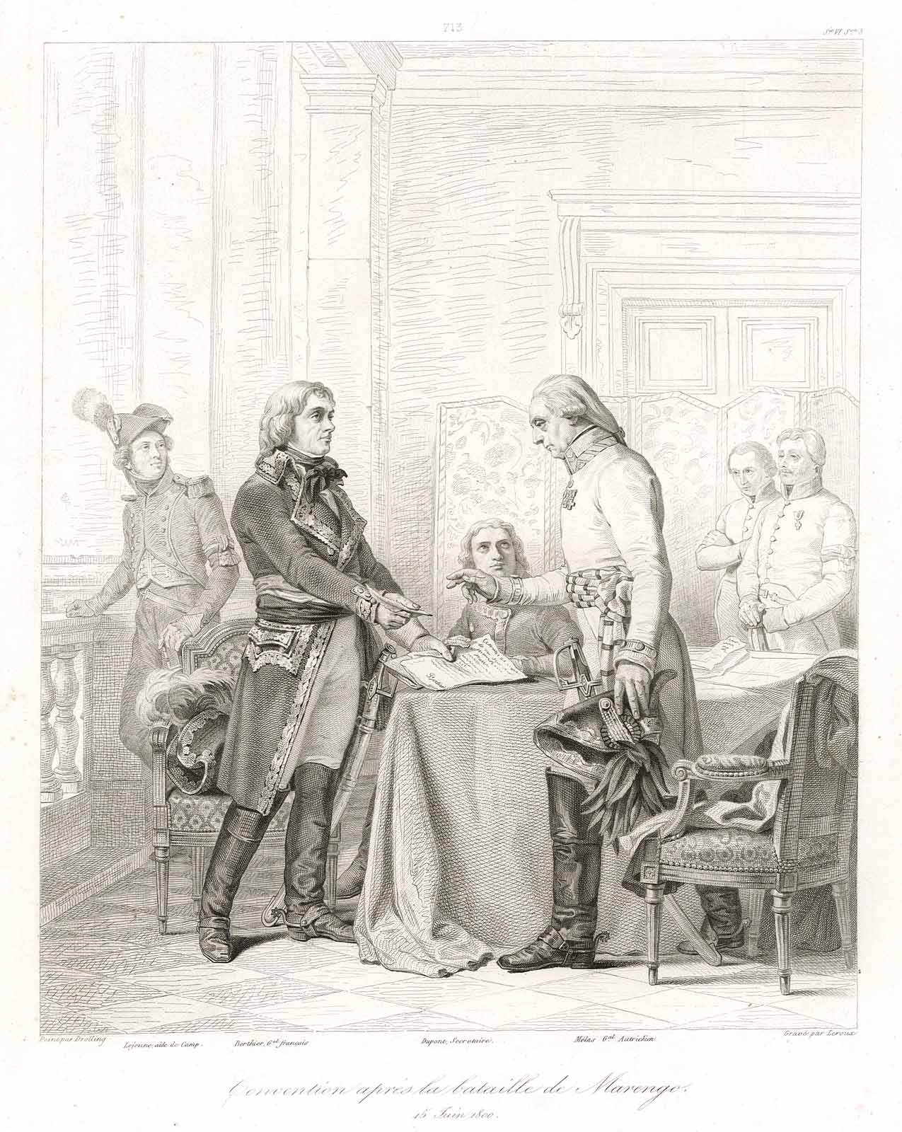 Convention après la bataille de Marengo / 15 Juin 1800