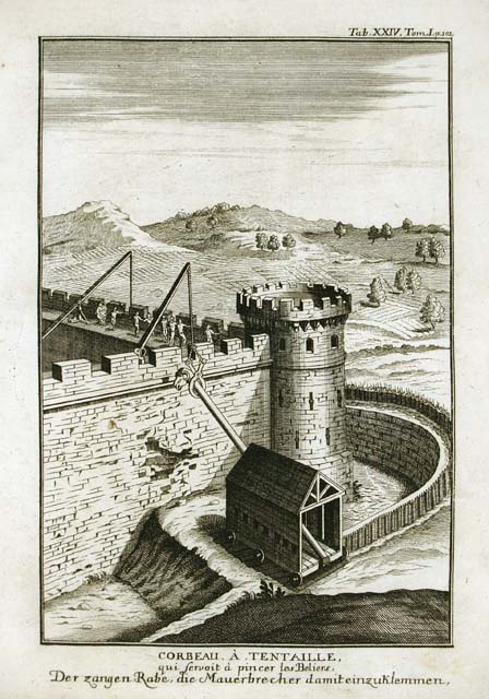 Corbeau a Tentaille qui fervoit à pincer les Beliers