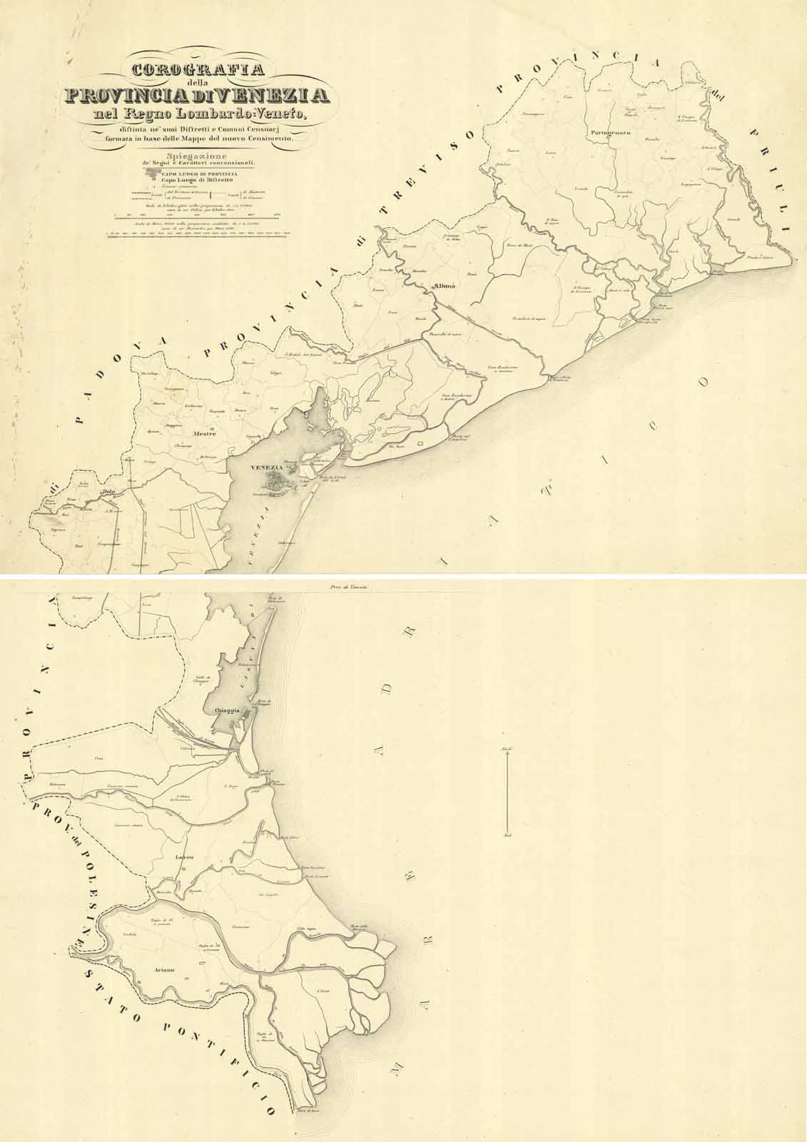 Corografia della Provincia di Venezia nel Regno Lombardo Veneto distinta …