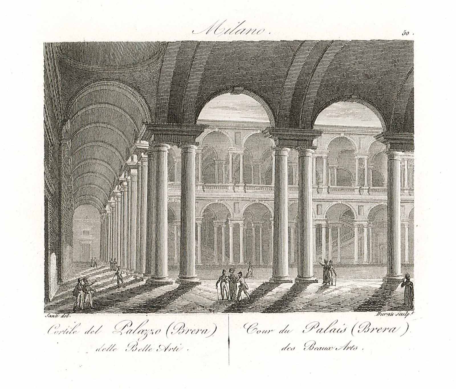 Cortile del Palazzo (Brera) delle Belle Arti