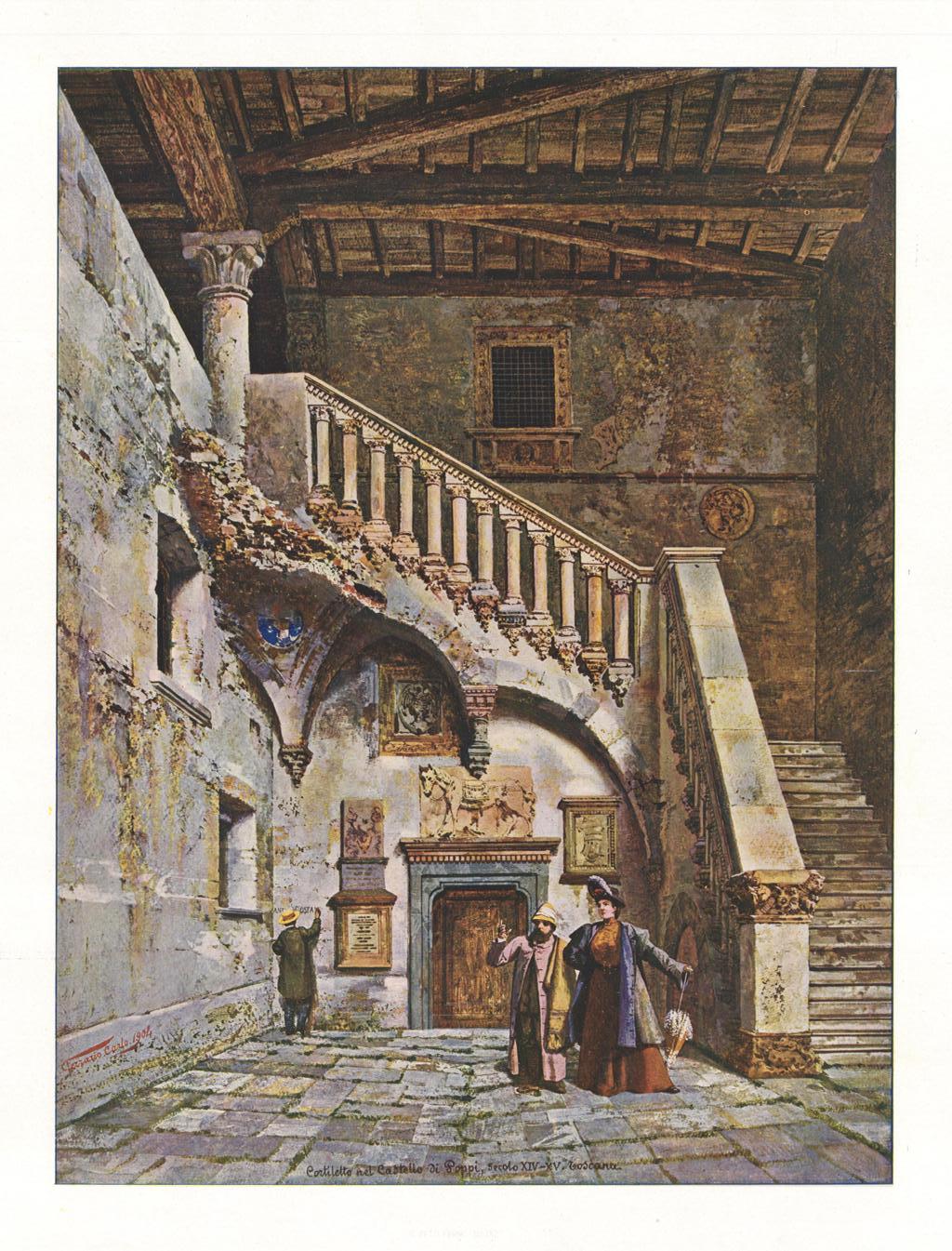Cortiletto del Castello di Poppi, Secolo XIV - XV. Toscana
