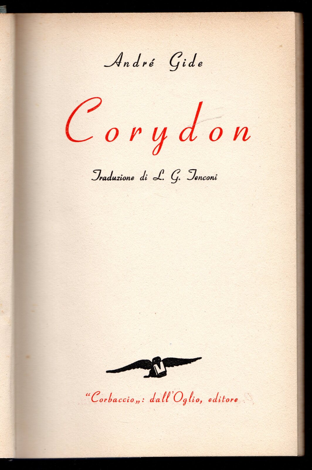 Corydon. QUattro dialoghi socratici