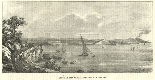 Coste di Baia vedute dall'isola di Procida