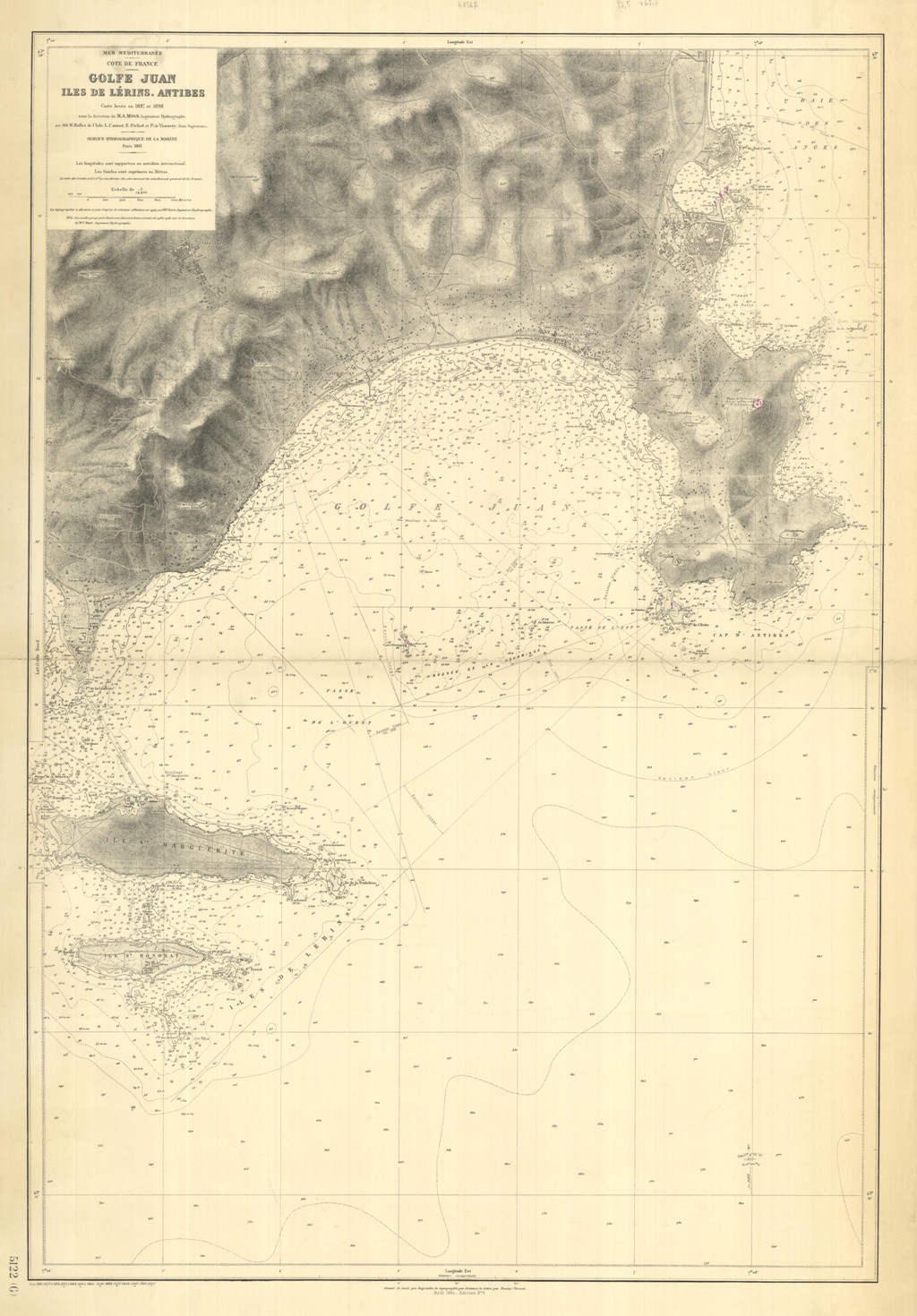 Cote de France - Golfe Juan Iles de Lerins. Antibes