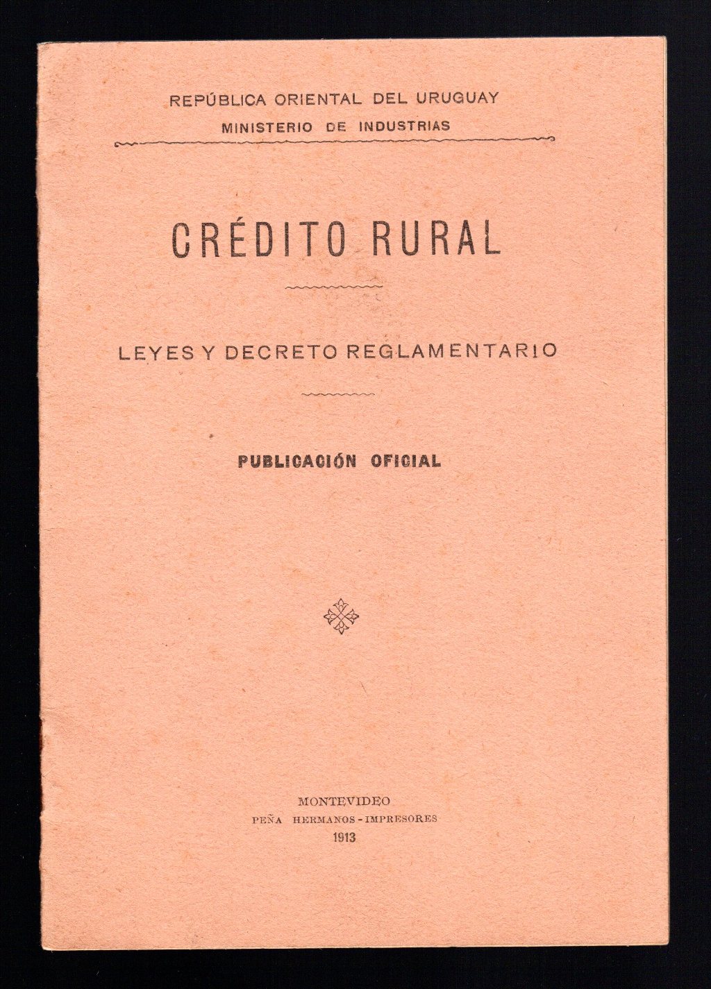 Credito rural. Leyes decreto reglamentario