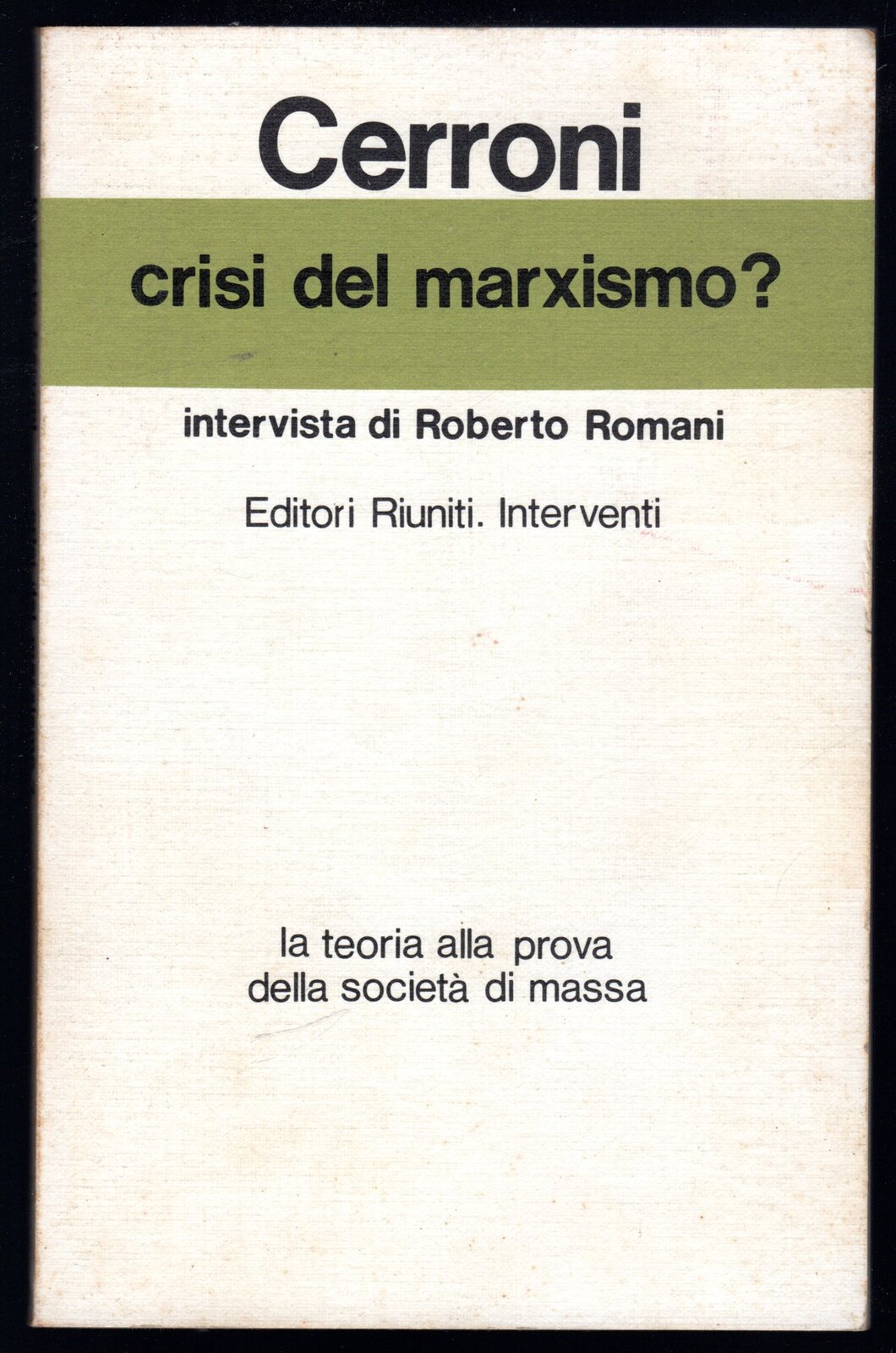 Crisi del marxismo?