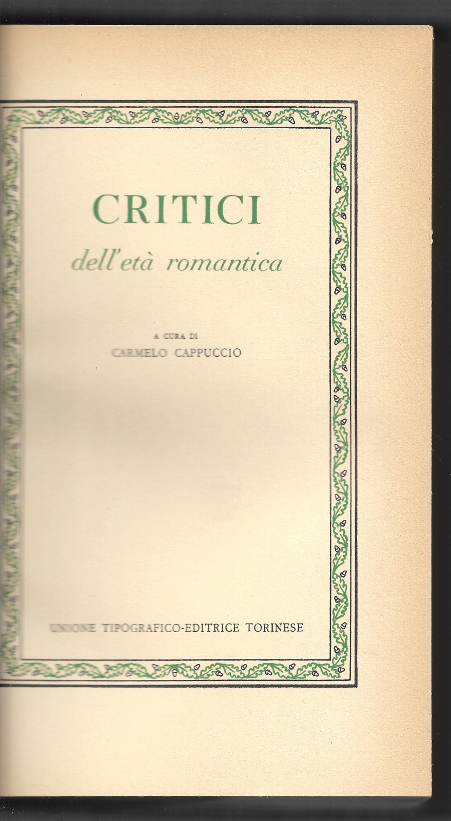 Critici dell'età romantica