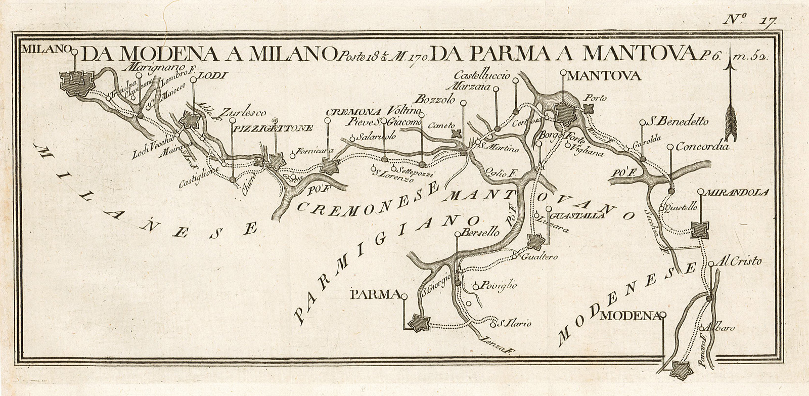 Da Modena a Milano - Da Parma a Mantova