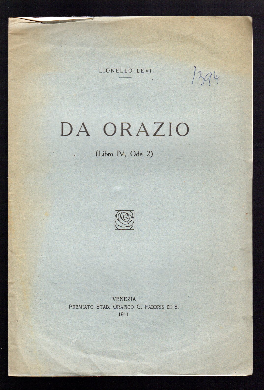 Da Orazio (libro IV, Ode 2)