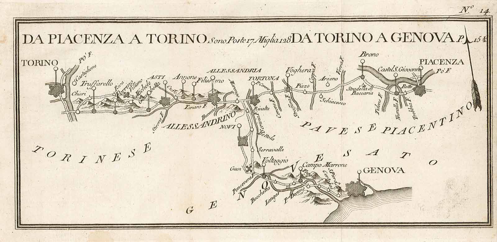 Da Piacenza a Torino - Da Torino a Genova
