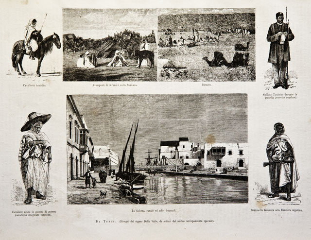 Da Tunisi / Cavalleria tunisina / Avamposti di Krumiri sulla …