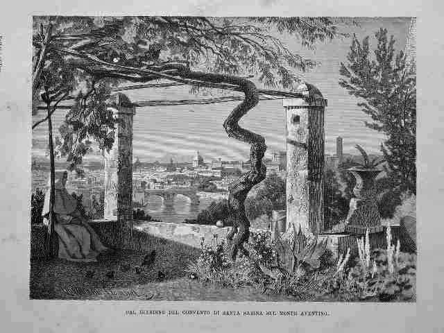 Dal giardino del Convento di Santa Sabina sul Monte Aventino