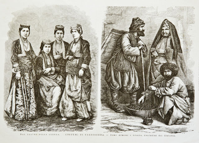 Dal teatro della guerra.- Costumi di Trebisonda / Dame Armene …