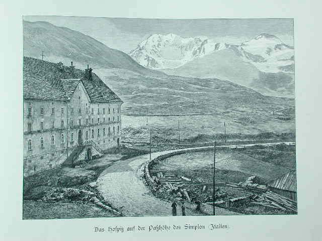 Das Hospiz auf der PassHohe des Simplon