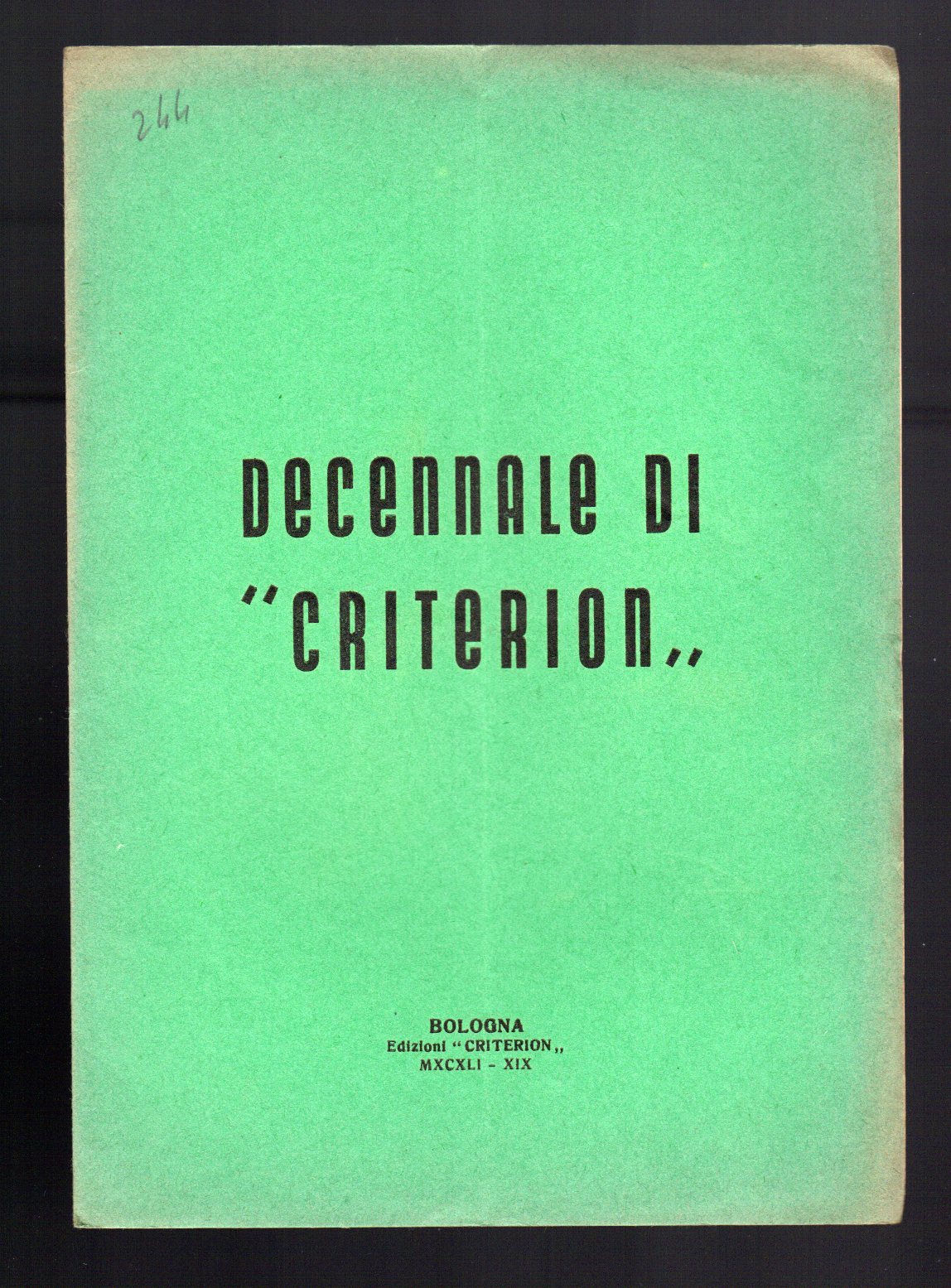 Decennale di Criterion: vivit, crescit, florescit