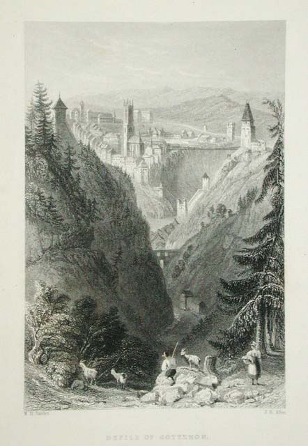 Defile of Gotteron./ (Near Freyburg, Canton Freyburg)