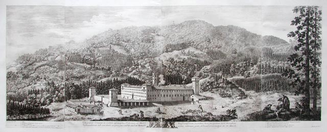 Deiparae Virgini in coelum . prospectum Sacri Monasteri Vallisumbrosae .