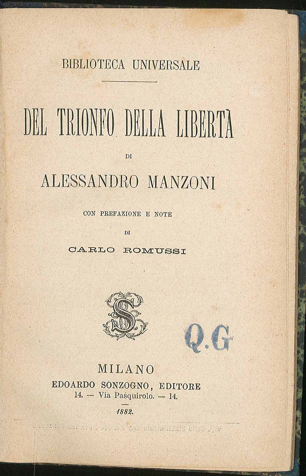 Del trionfo della libertà