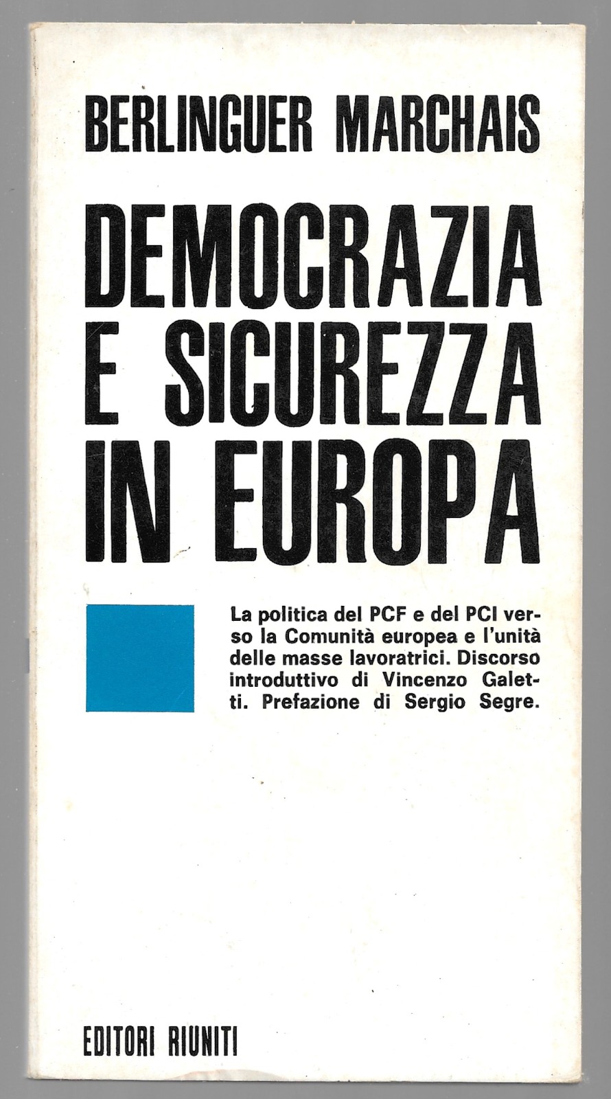 Democrazia e sicurezza in Europa