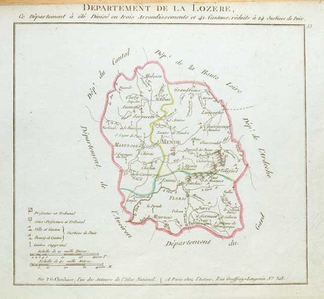 Département de la Lozere .