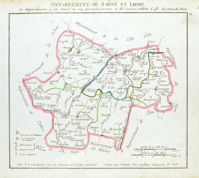 Département de Saone et Loire .