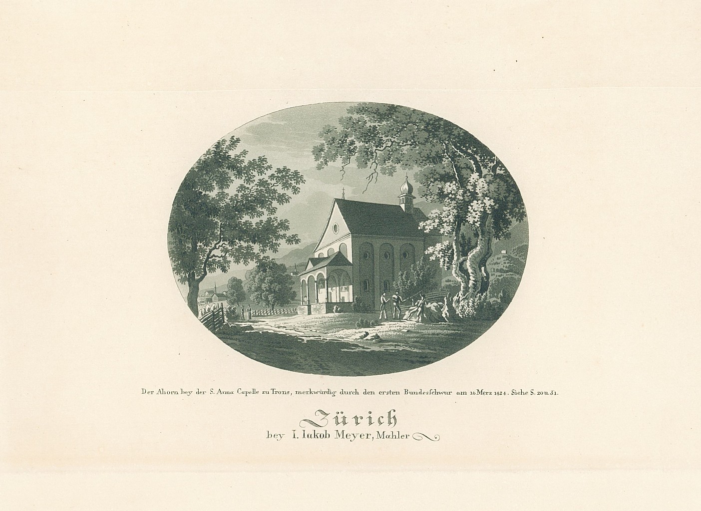 Der Ahorn bey der S.Anna Capelle zu Trons, merkwürdig durch …
