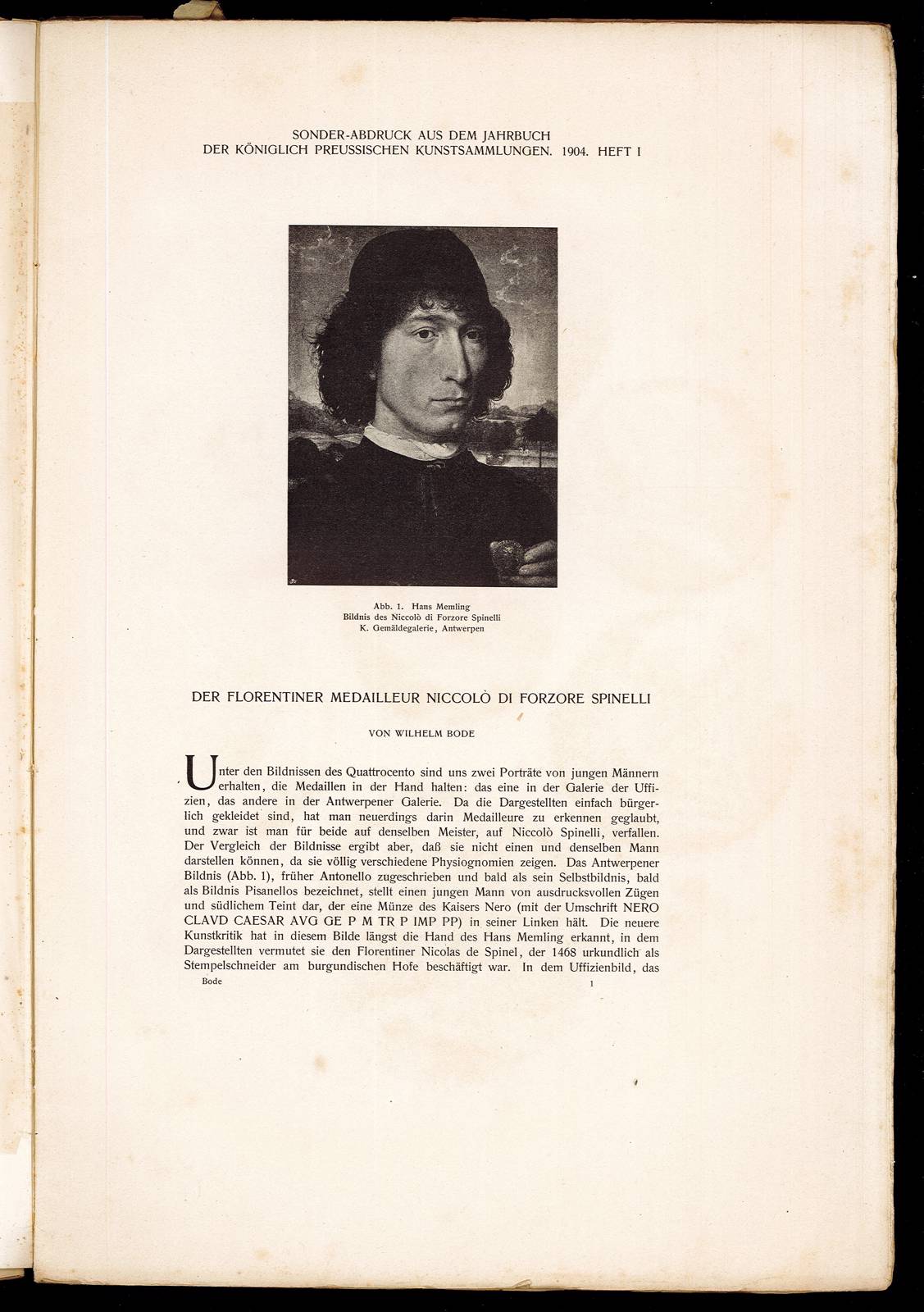 Der Florentier medailleur Niccolò di Forzore Spinelli