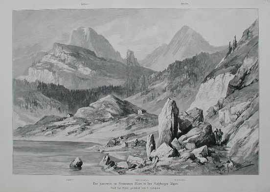 Der Funtensee im Steinernen Meer vin den Salzburger Alpen