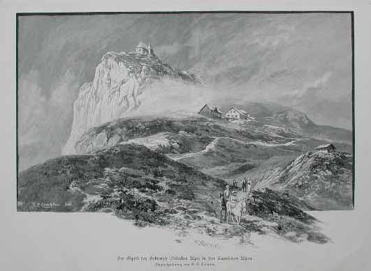 Der Gipfel des Dobratsch (Villacher Alpe) in den Karnischen Alpen