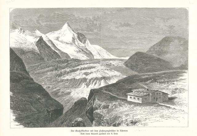 Der Gross=Glockner mit dem Pafterzengletscher in Karnten