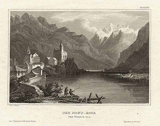 Der Mont - Rosa / von Vispach aus.
