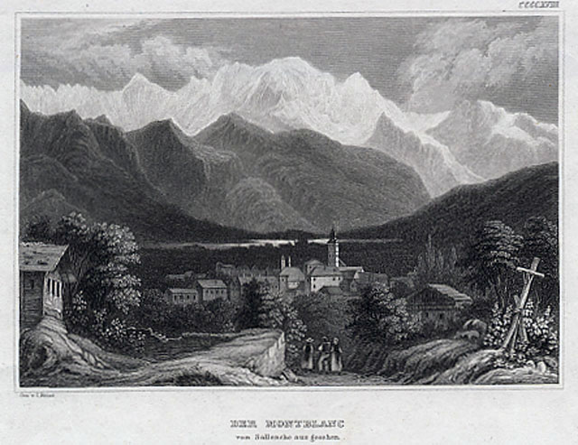 Der Montblanc von Sallanche aus gesehen