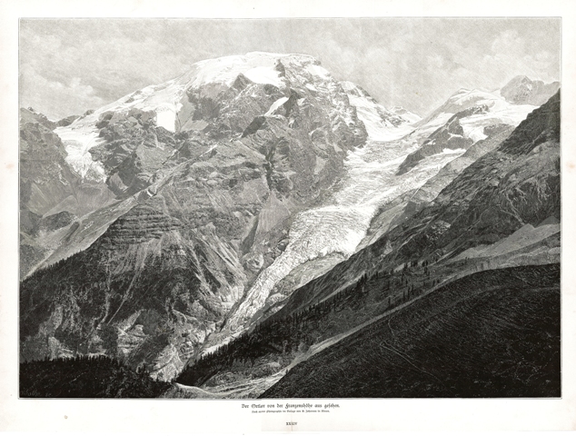 Der Ortler von der Franzenshohe aus gesehen