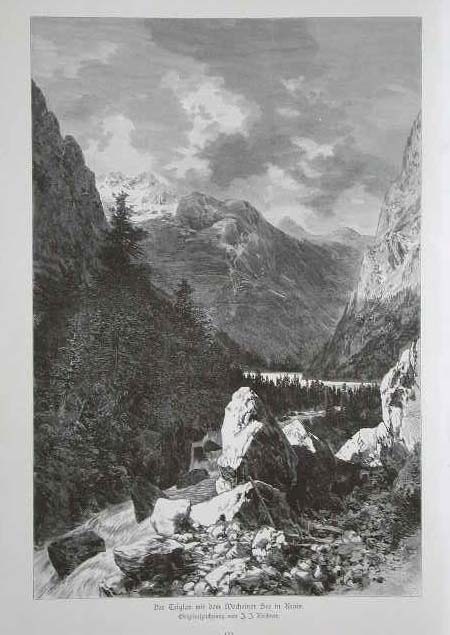 Der Triglav mit dem Wocheiner See in KrainAuf dem Loibl …