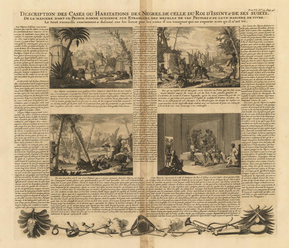 Description des cases ou habitations des negres, de celle du …