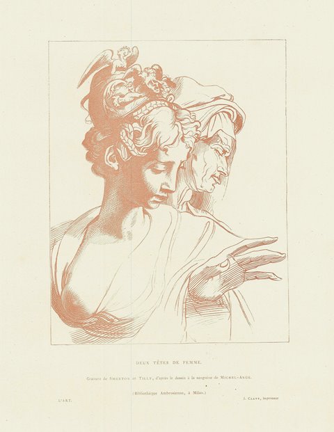 Deux tetes de femme