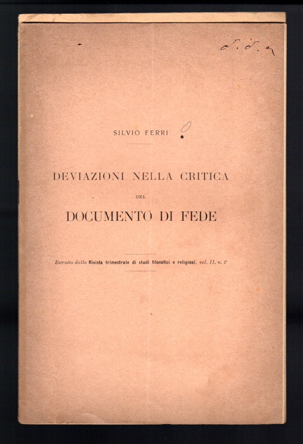 Deviazioni nella critica del documento di fede