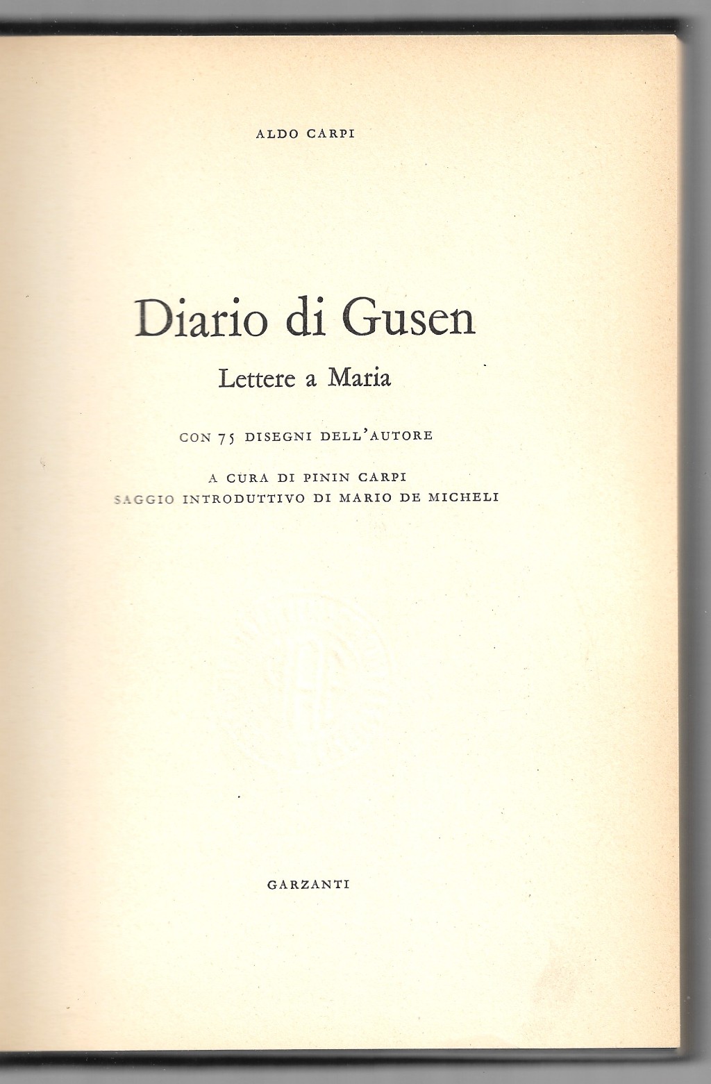 Diario di Gusen - Lettere a Maria