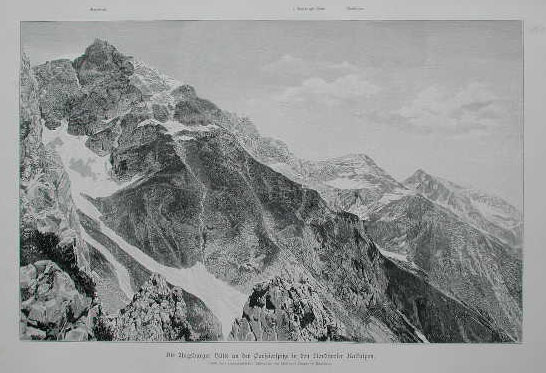 Die Ausburger hutte an der Parseierspitze in den Nordtiroler Kalkalpen