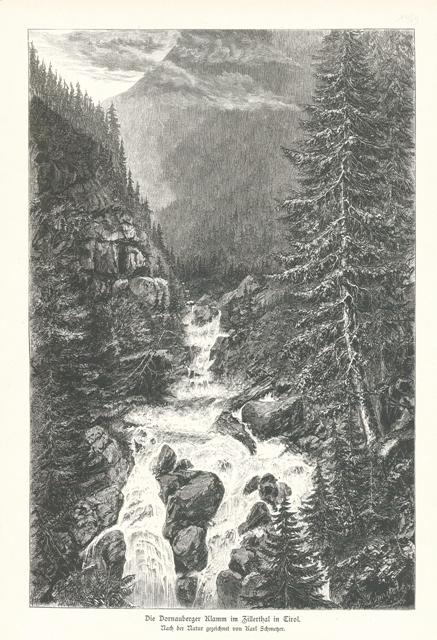 Die Dornauberger Klamm im Zillerthal in Tirol