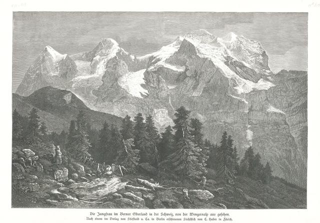Die Jungfrau in Berner Oberland in der Schweiz, von der …