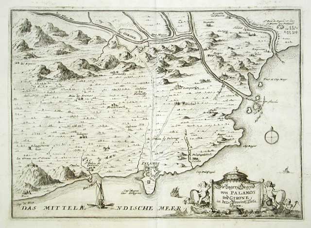 Die Lager Gegend von Palamos und Girone, .