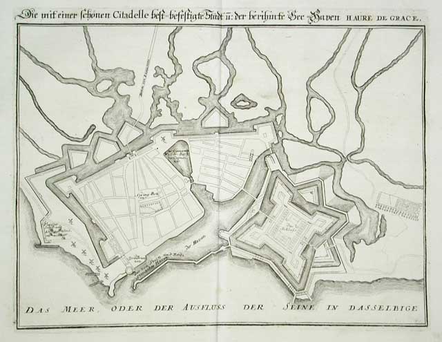 Die mit einer schonen Citadelle best - besestigte Stadt .