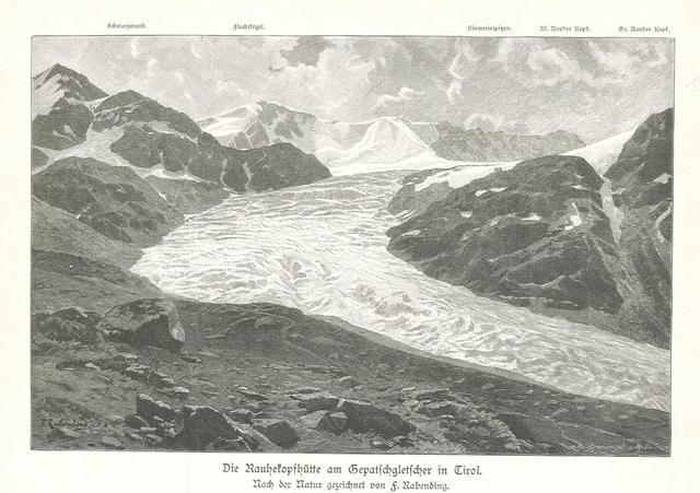 Die RauheKopshutte am Gepatschgletschwer in Tirol