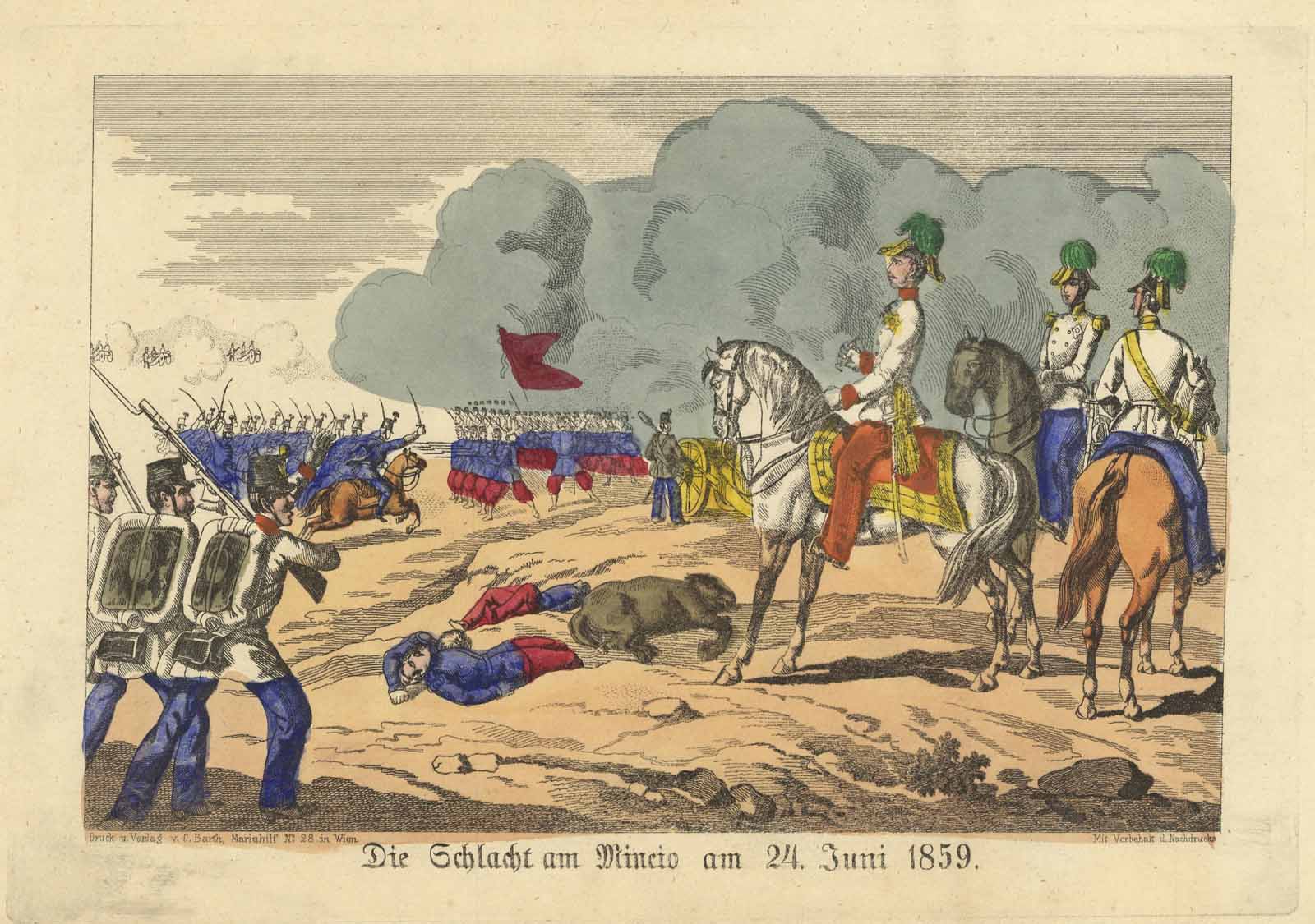 Die Schlacht am Mincio am 24 Juni 1859