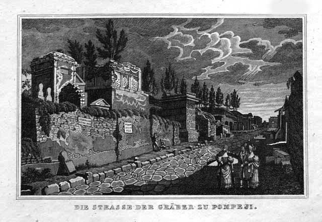 Die strasse der graber zu Pompeji