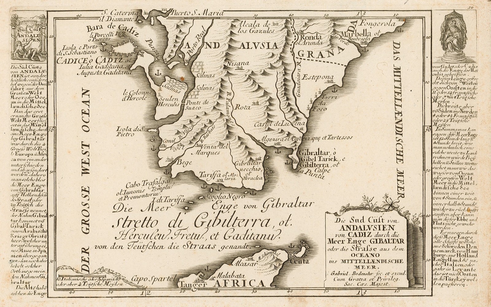 Die sud cust von Andalusien von Cadiz durch die Meer …