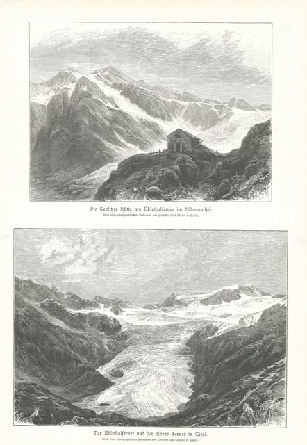 Die Teplitzer hutte am Ublethalferner im Ridnaunthal