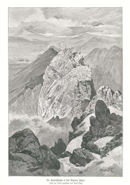 Die Trettachspitze in den Algauer Alpen